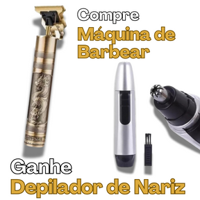 Maquina Dragon X - Compre Hoje e ganhe Aparador de pelos nasais + Frete Grátis