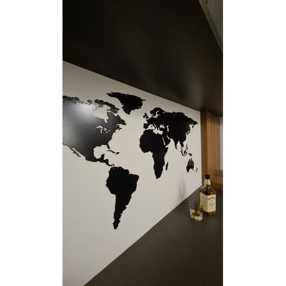 Exclusivo Mapa Mundi Decorativo Em Mdf laminado - Vamos às Compras