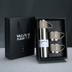 Garrafa Térmica + Xícaras + Caneca em Aço Inox 500ml - Promoção Especial!" - Vamos às Compras