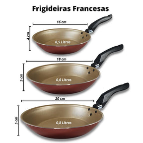 Kit Frigideira 3 em 1 - Vamos às Compras